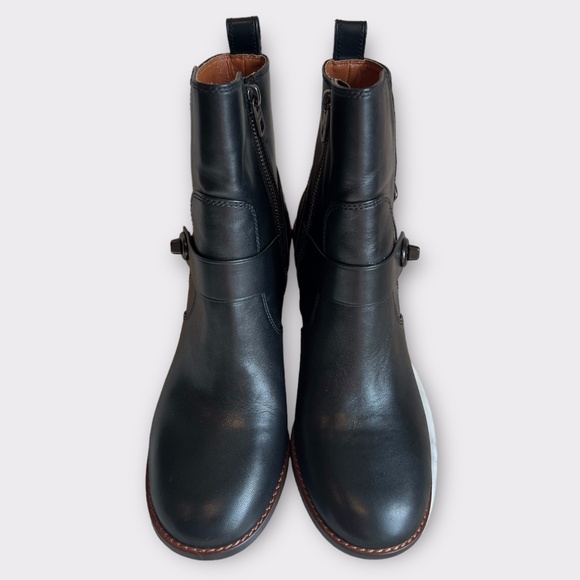 Coach Moto Bootie Heel Black Leather Women’s Size 8.5 - Picture 2 of 11